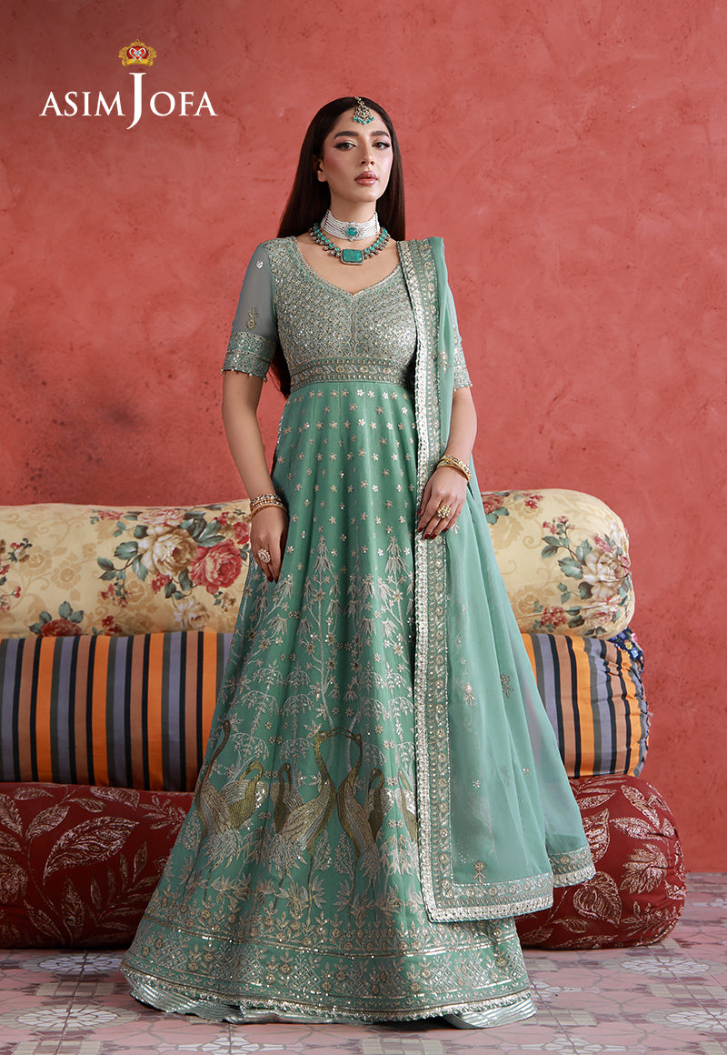 Asim Jofa | Ishq e Eid | AJULN-04 Embroidered Chiffon 3 Pcs