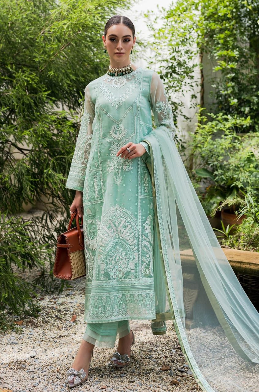 Maryum N Maria | Sorina Luxury Chiffon 23 | Beach Glass (MW23-504) - House Of Anaya