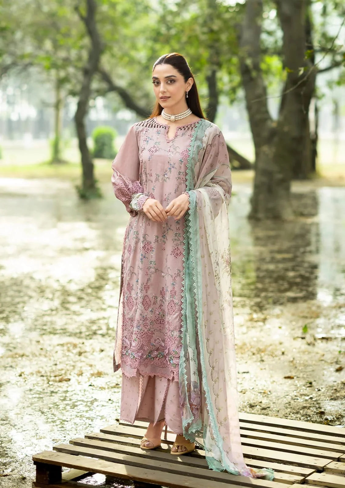 Elaf Premium | CHIKANKARI PRINTS 26 | ERC-8A SAHAA