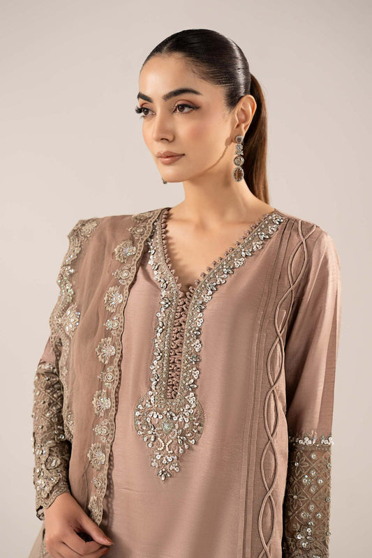 Maria B | Eid Collection 26 | 3 Piece Embroidered Raw Silk Suit
