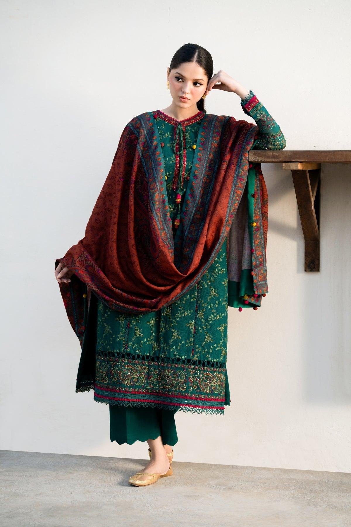 Xenia Formals | Dhoop Kinaray Winter Shawl 24 | ZEMURD