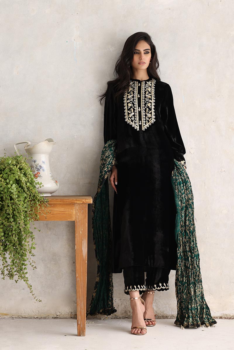 Sana Abbas | Velvet Formals | ZAAI - House Of Anaya