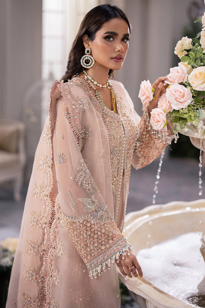 Gossamer by Zaha Embroidered Organza 3Pc Suit ZC24-05 Elysia