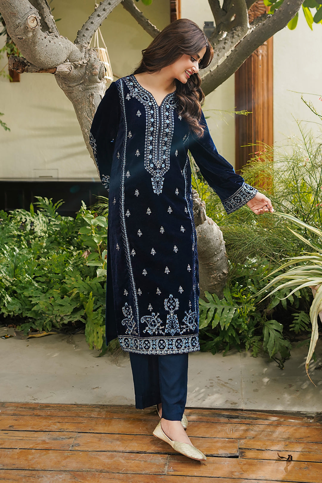 Zellbury | Winter Pret | Embroidered Kurta Trouser - 3276 - Libasekhas
