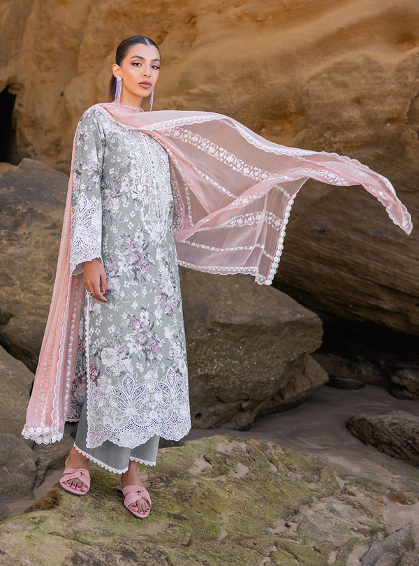 Zainab chottani | Luxury Chikankari 24 | LANA - 10A - House Of Anaya