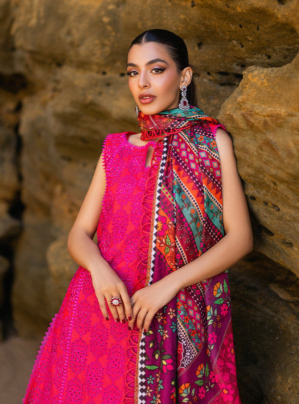 Zainab chottani | Luxury Chikankari 24 | LAALI - 6B - House Of Anaya