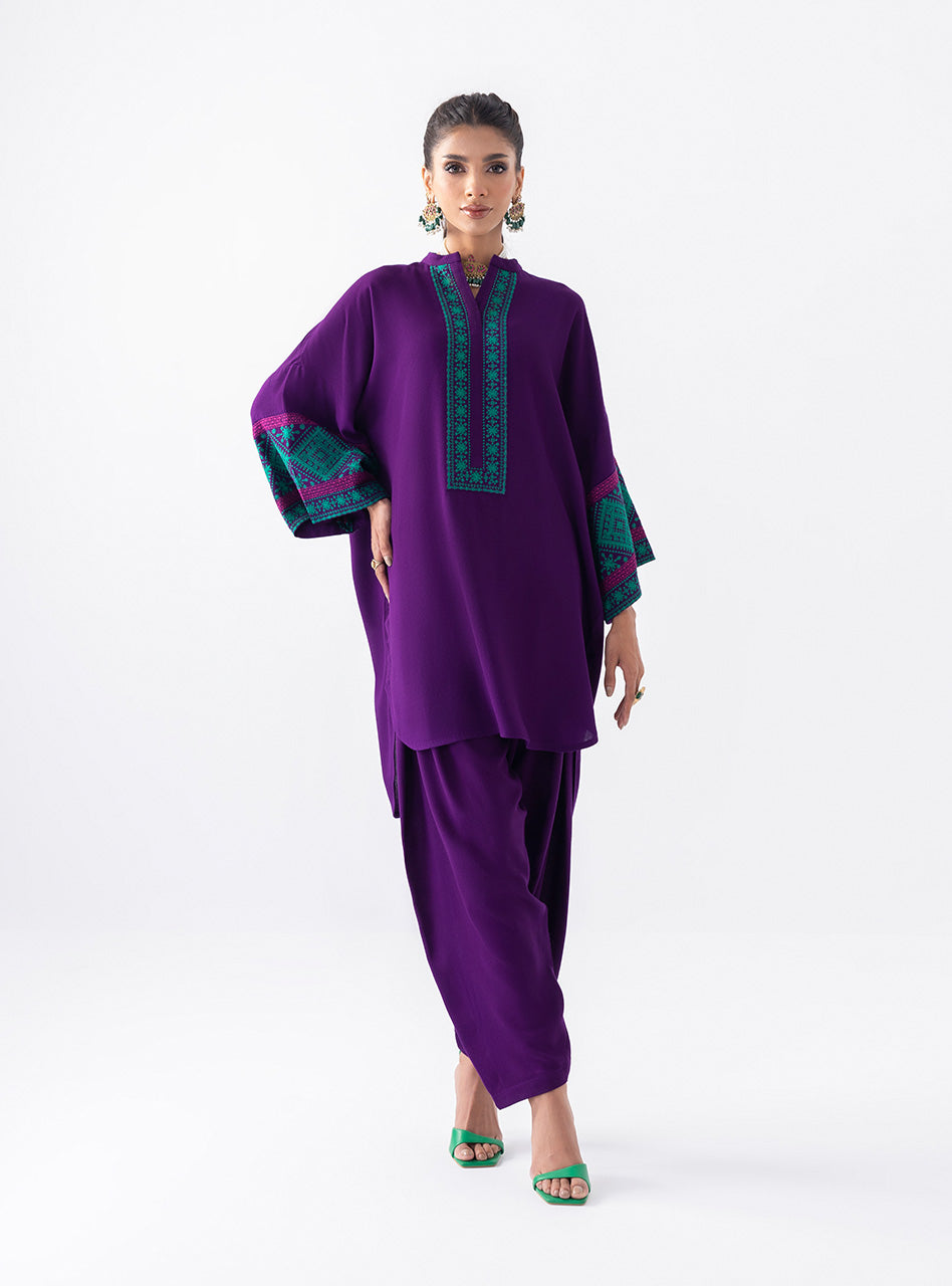 Zainab Chottani | Aara Casual Pret |  Blushing Plum - House Of Anaya