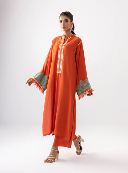 Zainab Chottani | Aara Casual Pret | Pumpkin Opal - House Of Anaya