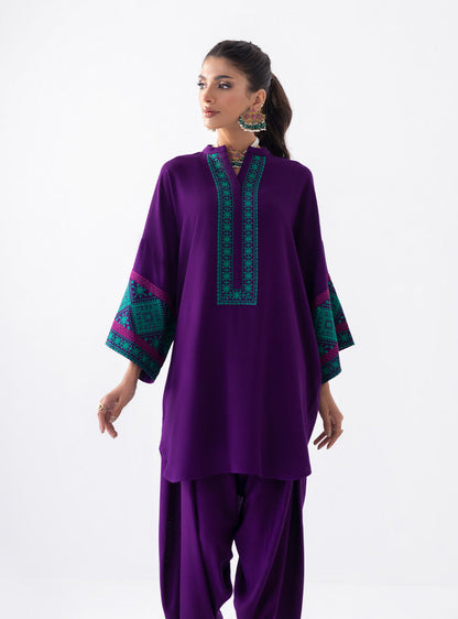 Zainab Chottani | Aara Casual Pret |  Blushing Plum - House Of Anaya