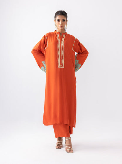 Zainab Chottani | Aara Casual Pret | Pumpkin Opal - House Of Anaya