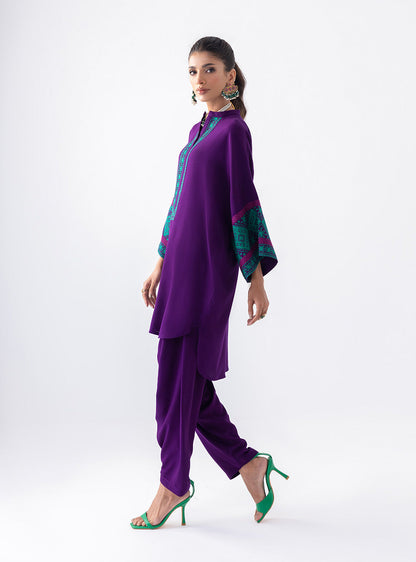 Zainab Chottani | Aara Casual Pret |  Blushing Plum - House Of Anaya