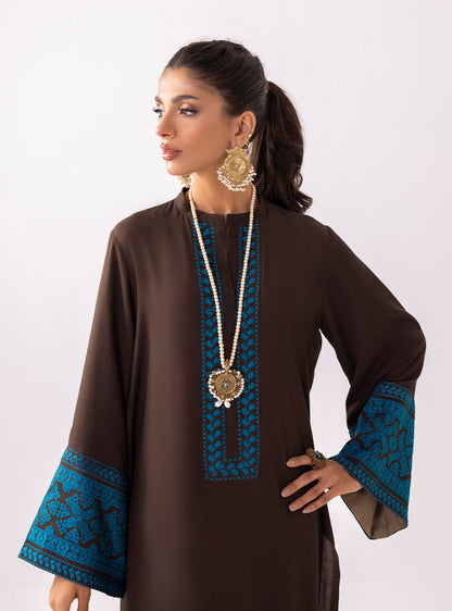 Zainab Chottani | Aara Casual Pret | Dark Chrome - House Of Anaya