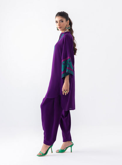 Zainab Chottani | Aara Casual Pret |  Blushing Plum - House Of Anaya