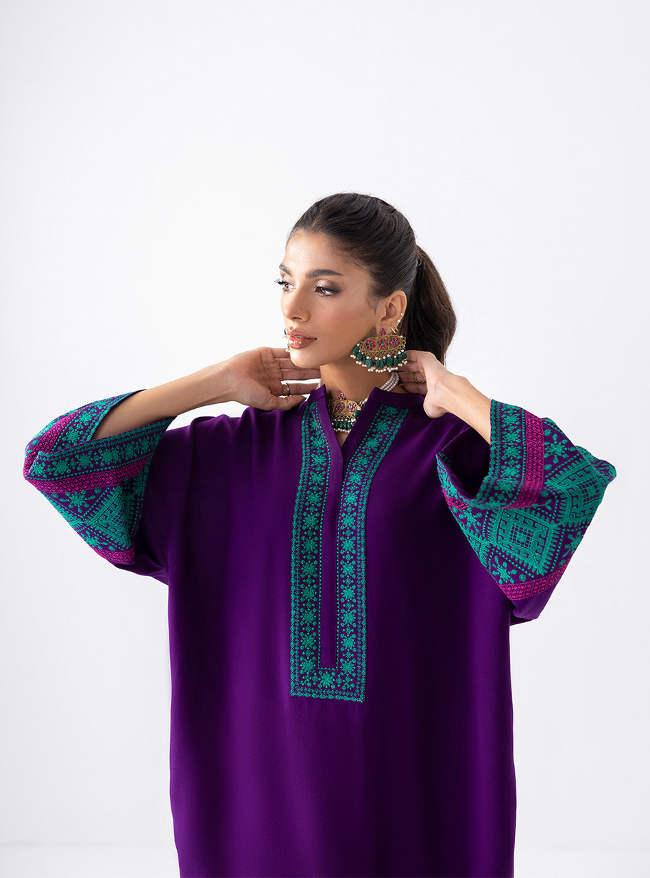 Zainab Chottani | Aara Casual Pret |  Blushing Plum - House Of Anaya