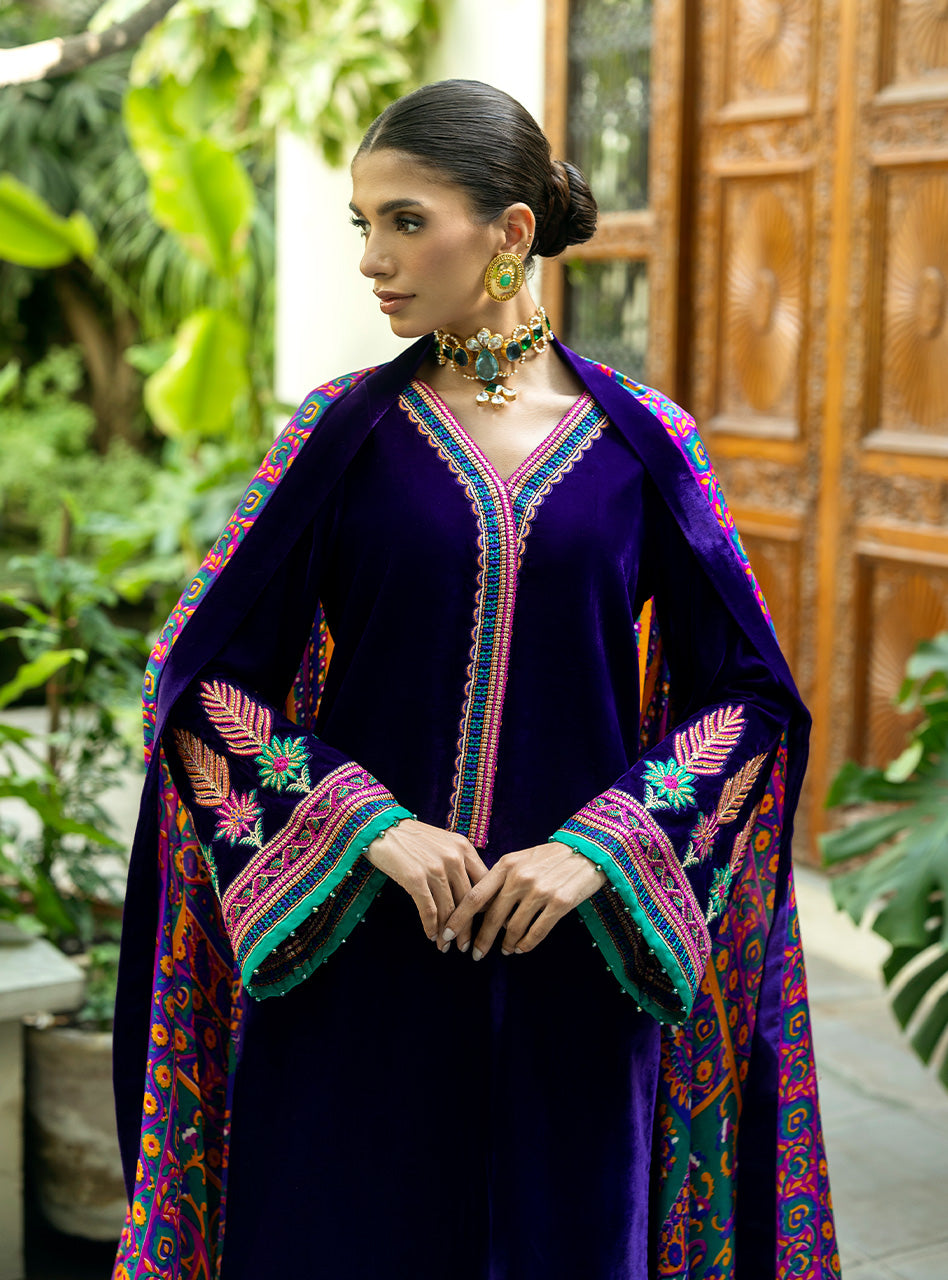 Zainab Chottani | Makhmal Luxe Pret | Rangin - House Of Anaya