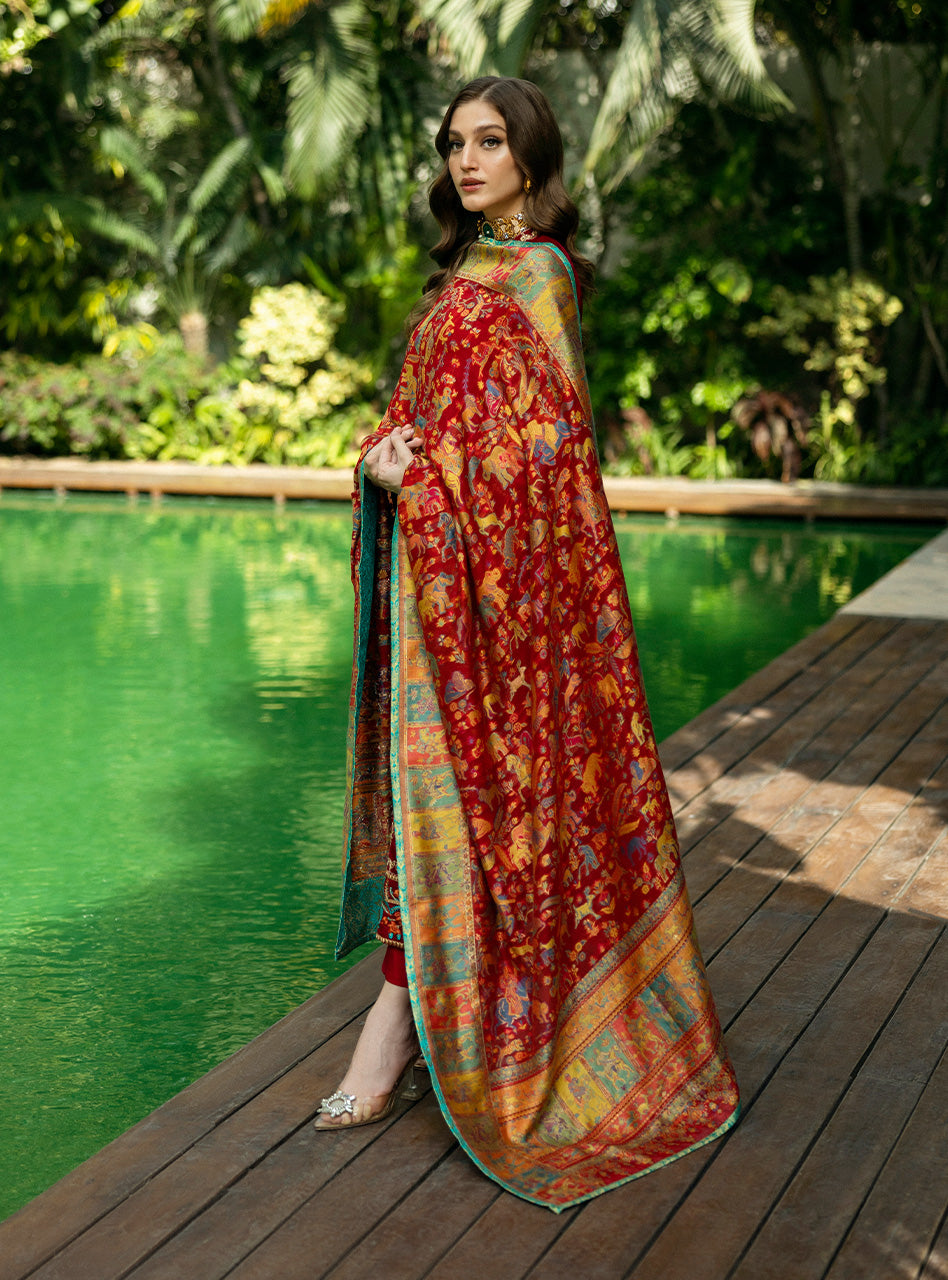 Zainab Chottani | Makhmal Luxe Pret | Ghermez - House Of Anaya