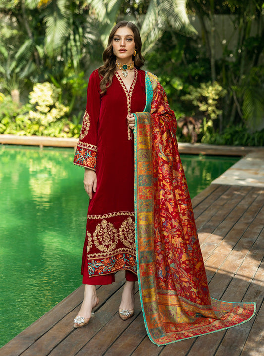 Zainab Chottani | Makhmal Luxe Pret | Ghermez - House Of Anaya