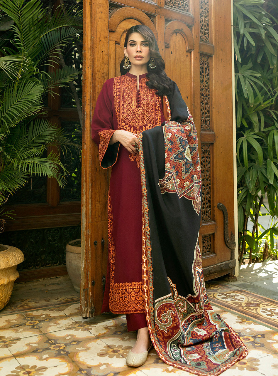 Zainab Chottani | Winter Shawls 24 |  Sila - House Of Anaya