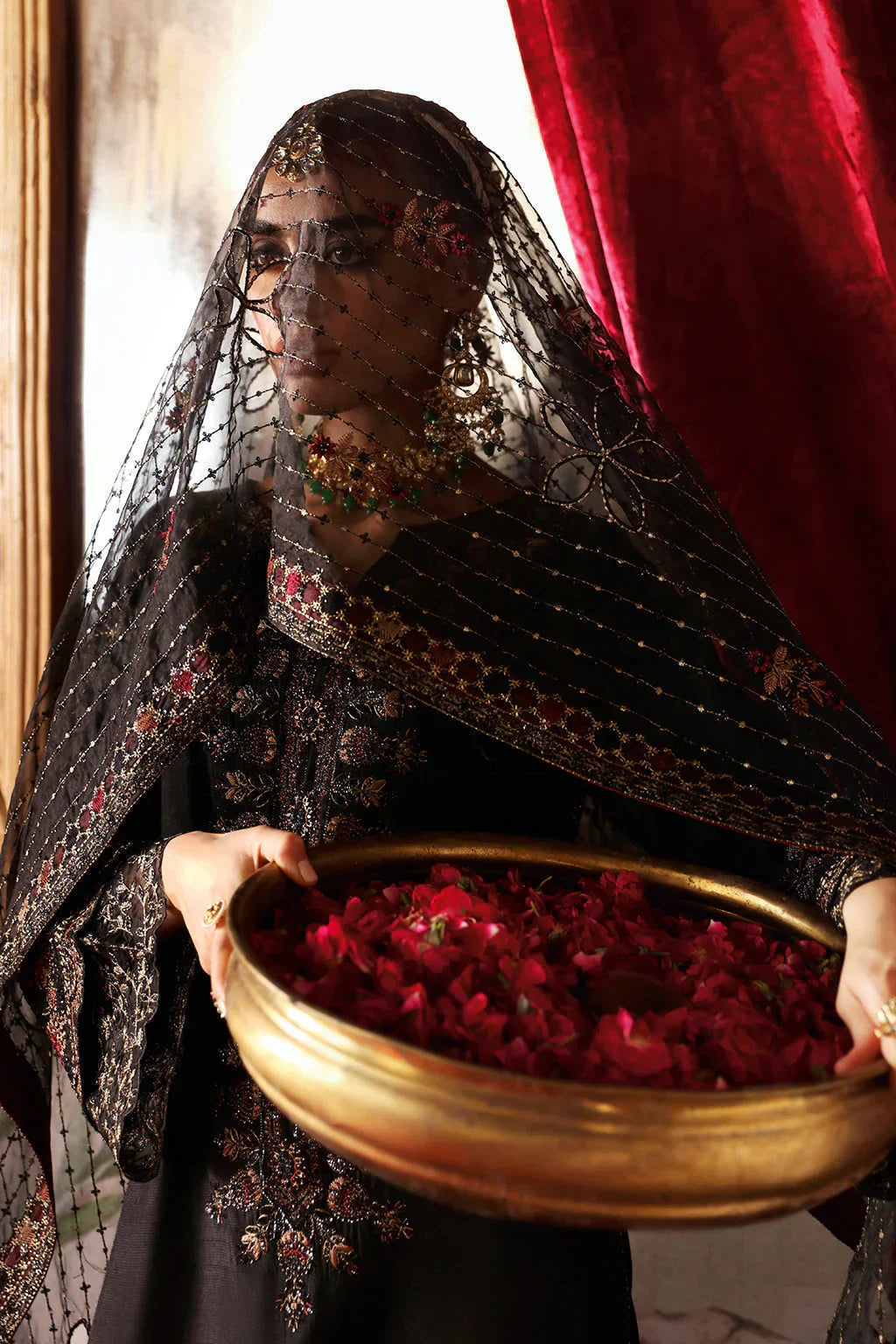 Shagna Premium Embroidered Raw Silk 3Pc Suit S-05 Zareen