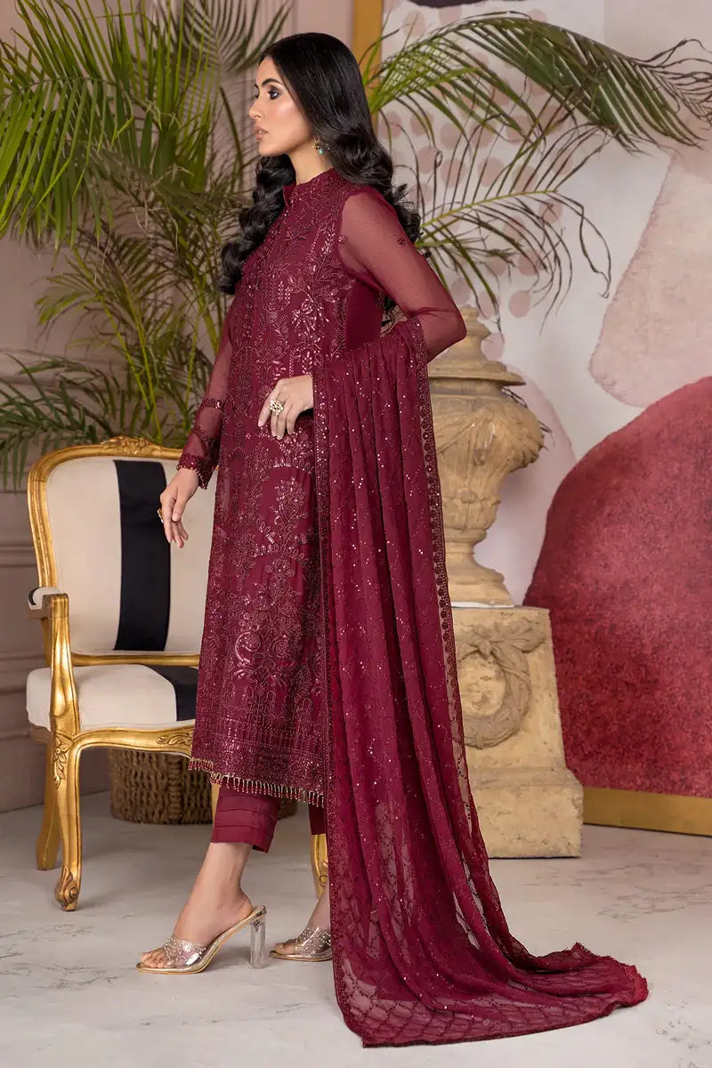 Zarif | Afreen Formals | ZA 04 MULBERRY - House Of Anaya
