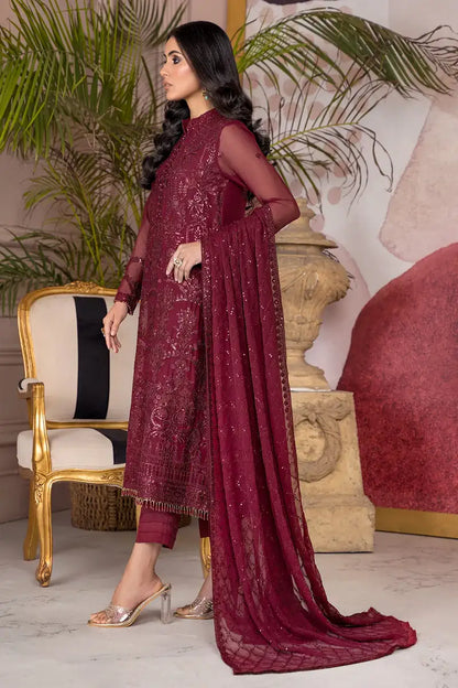 Zarif | Afreen Formals | ZA 04 MULBERRY - House Of Anaya