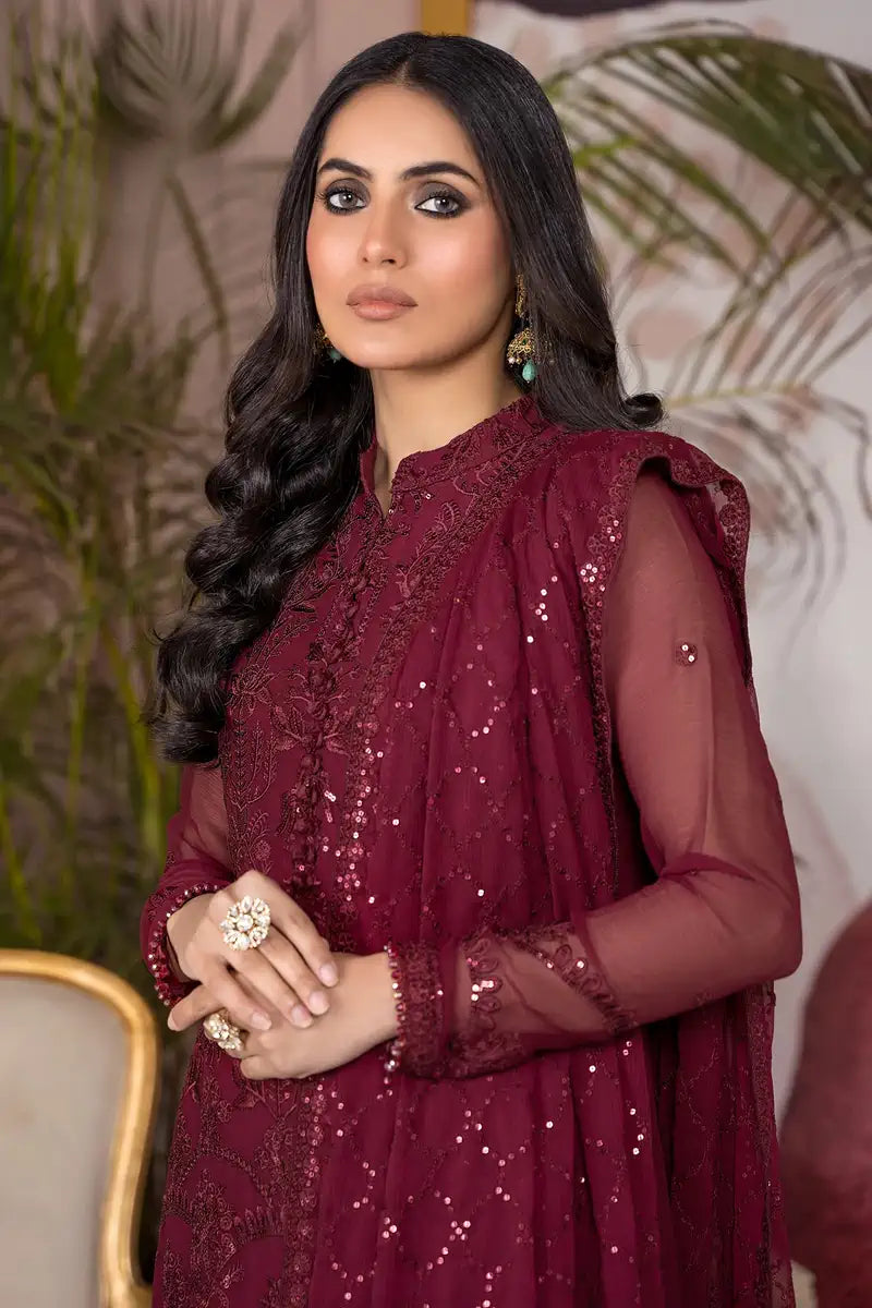 Zarif | Afreen Formals | ZA 04 MULBERRY - House Of Anaya