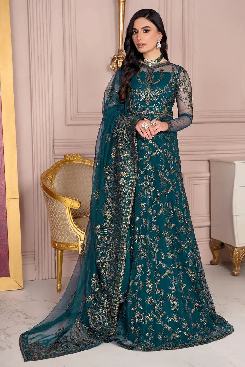 Zarif | Afreen Formals | ZA 01 EVERGREEN - House Of Anaya