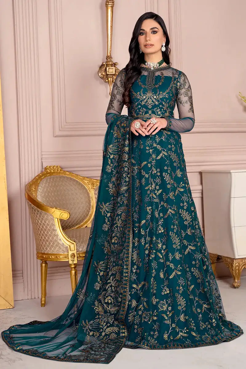 Zarif | Afreen Formals | ZA 01 EVERGREEN - House Of Anaya