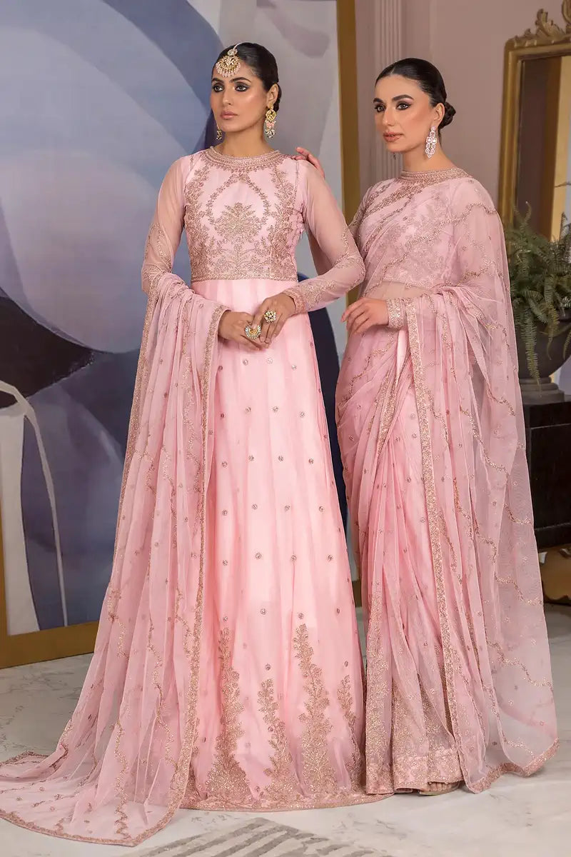 Zarif | Afreen Formals | ZA 06 FRENCH ROSE - House Of Anaya