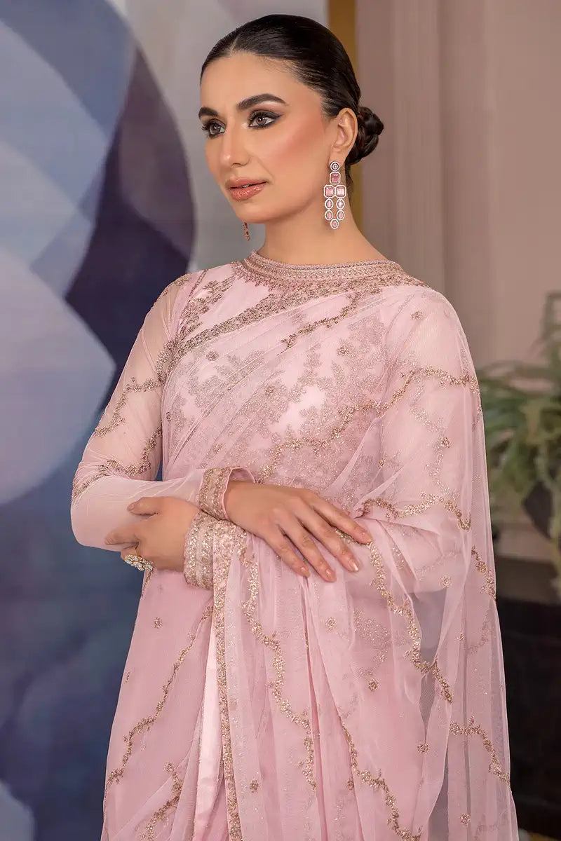 Zarif | Afreen Formals | ZA 06 FRENCH ROSE - House Of Anaya