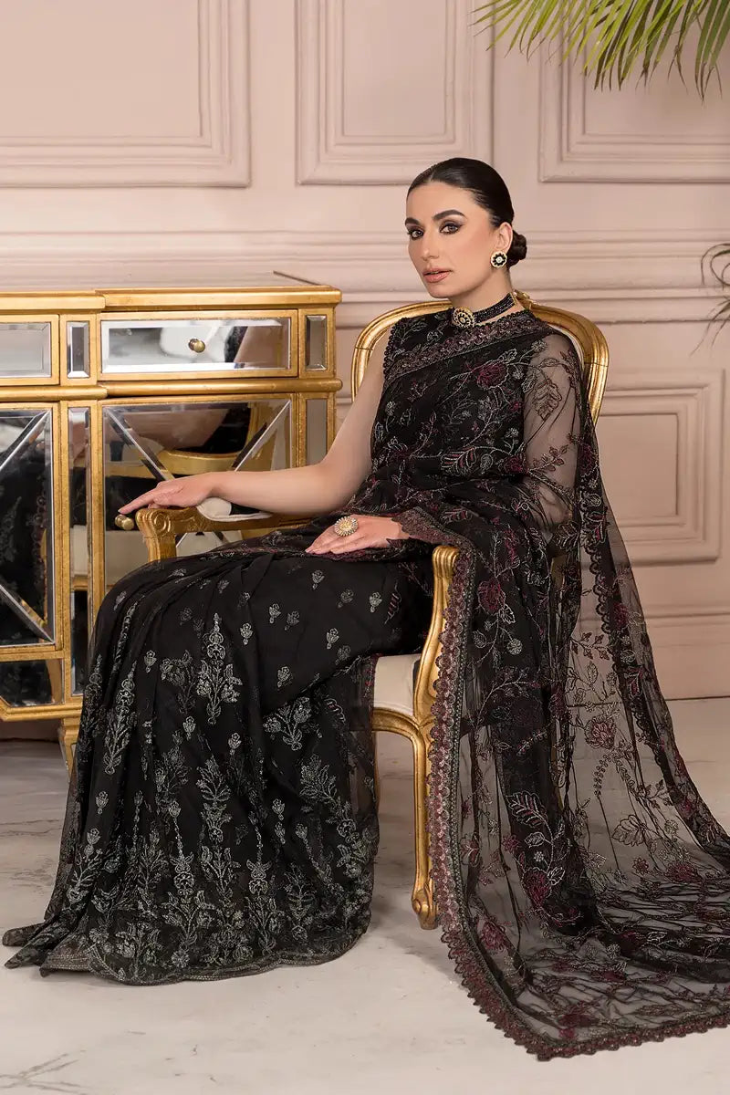 Zarif | Afreen Formals | ZA 03 Black AFFAIR - House Of Anaya