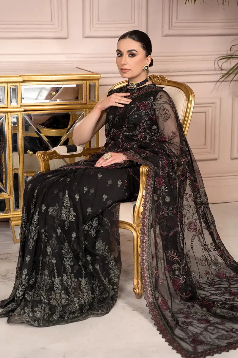 Zarif | Afreen Formals | ZA 03 Black AFFAIR - House Of Anaya