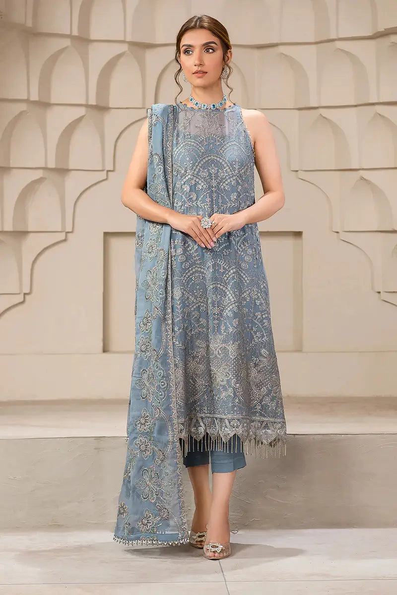 Zarif | Falak Formals | ZF 05 BLUE BELL - House Of Anaya