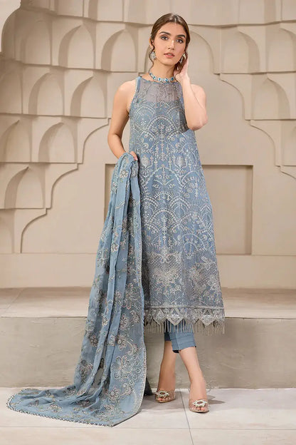 Zarif | Falak Formals | ZF 05 BLUE BELL - House Of Anaya
