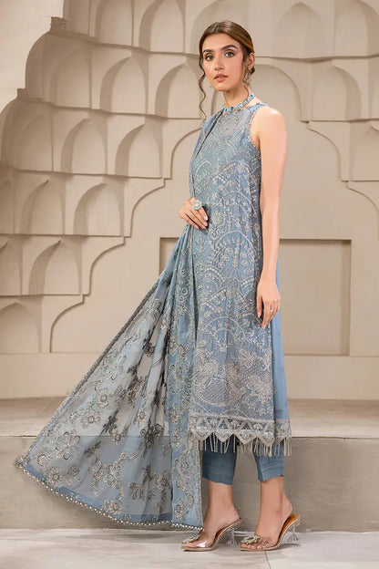 Zarif | Falak Formals | ZF 05 BLUE BELL - House Of Anaya