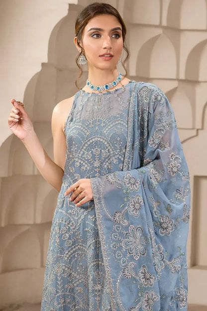 Zarif | Falak Formals | ZF 05 BLUE BELL - House Of Anaya