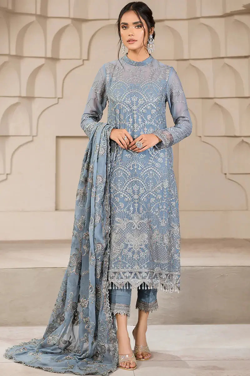 Zarif | Falak Formals | ZF 05 BLUE BELL - House Of Anaya