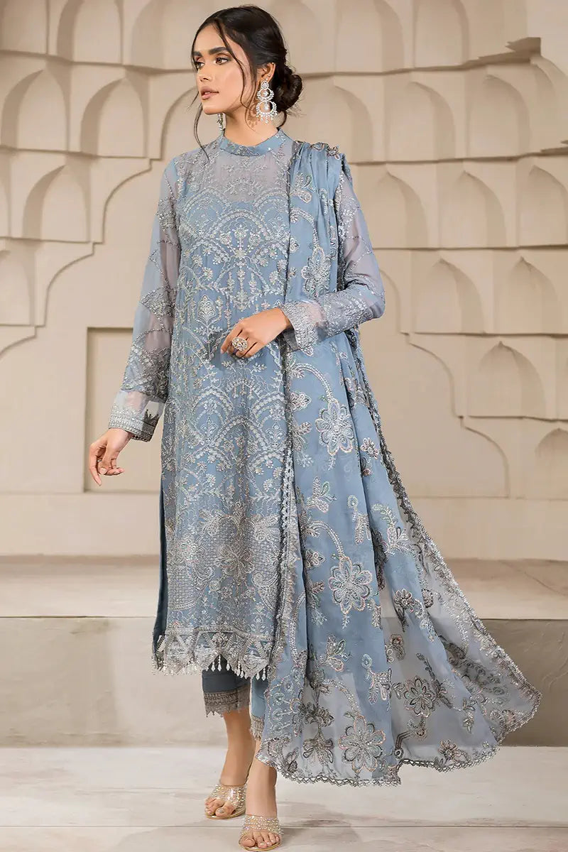 Zarif | Falak Formals | ZF 05 BLUE BELL - House Of Anaya