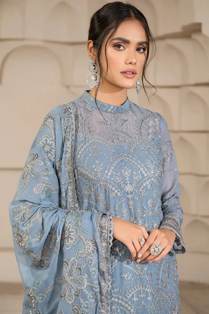 Zarif | Falak Formals | ZF 05 BLUE BELL - House Of Anaya