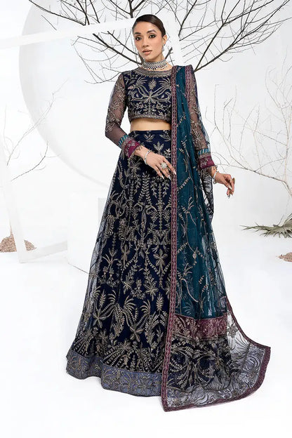Zarif | LA CELESTE LUXURY Formals | ZLC 01 BLUEBERRY - House Of Anaya