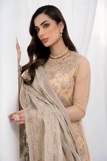 Zarif | LA CELESTE LUXURY Formals | ZLC 07 SAND GLOW - House Of Anaya