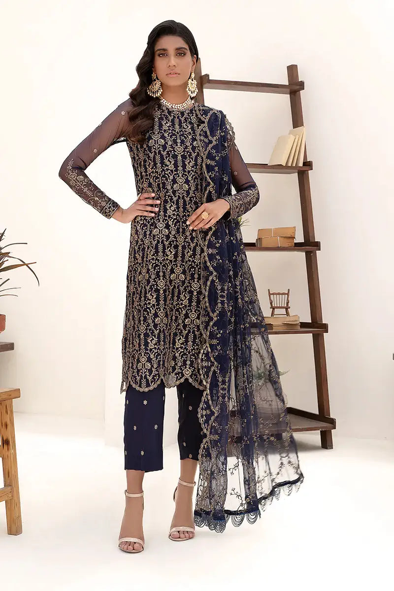 Zarif | Nazneen Formals | ZN 09 DEEP PINE - House Of Anaya