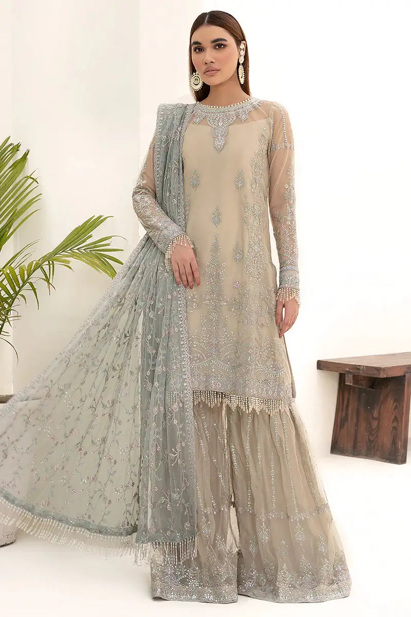 Zarif | Nazneen Formals | ZN 04 MOON LIGHT - House Of Anaya
