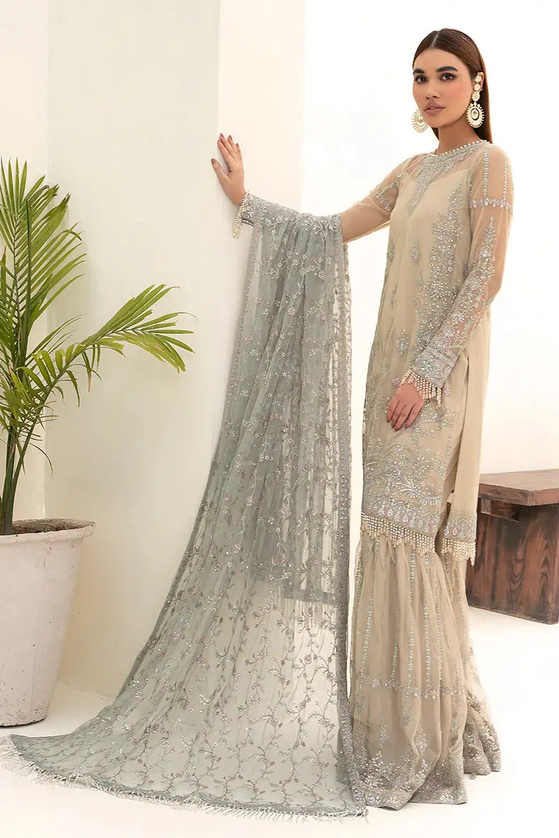 Zarif | Nazneen Formals | ZN 04 MOON LIGHT - House Of Anaya