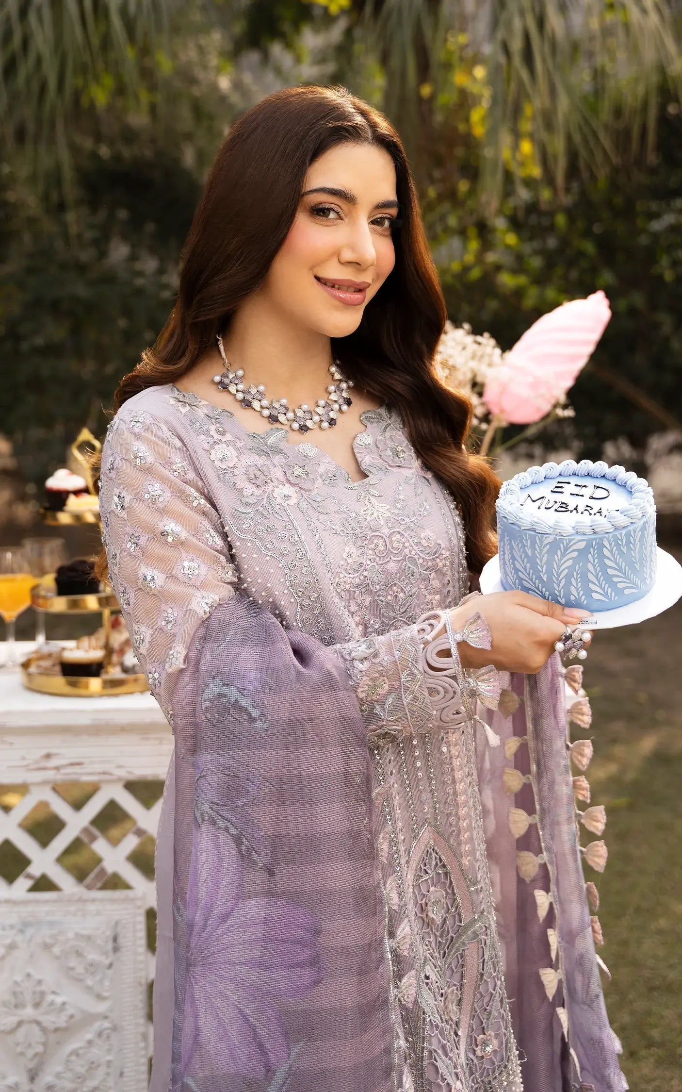 Asifa and Nabeel | Sunehri Eid 25 | Zarlish-(SEF25-02) - House Of Anaya