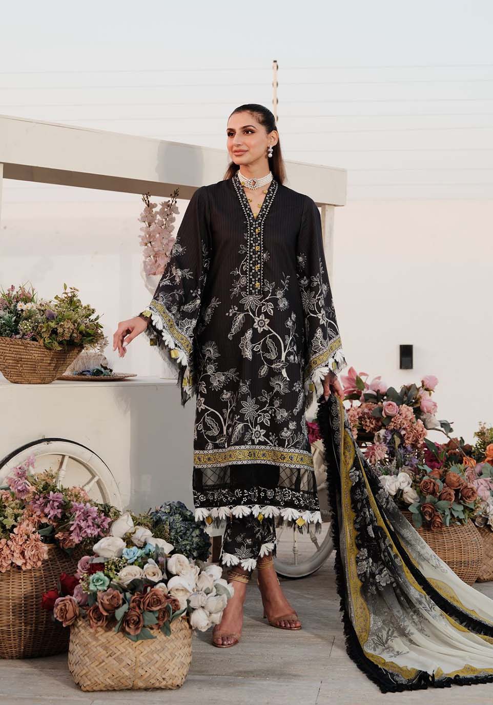 Zarqash | Luxe Lawn 24 | ZQ 14 - House Of Anaya