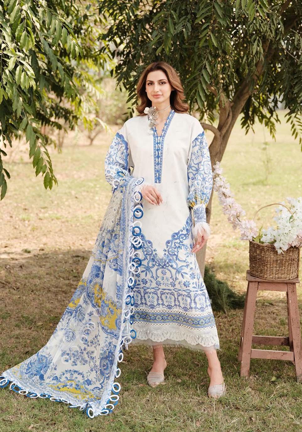 Zarqash | Luxe Lawn 24 | ZQ 7