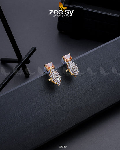 Zircon Cluster Earrings - Libasekhas