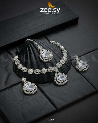 Zirconic Starburst Necklace - Libasekhas