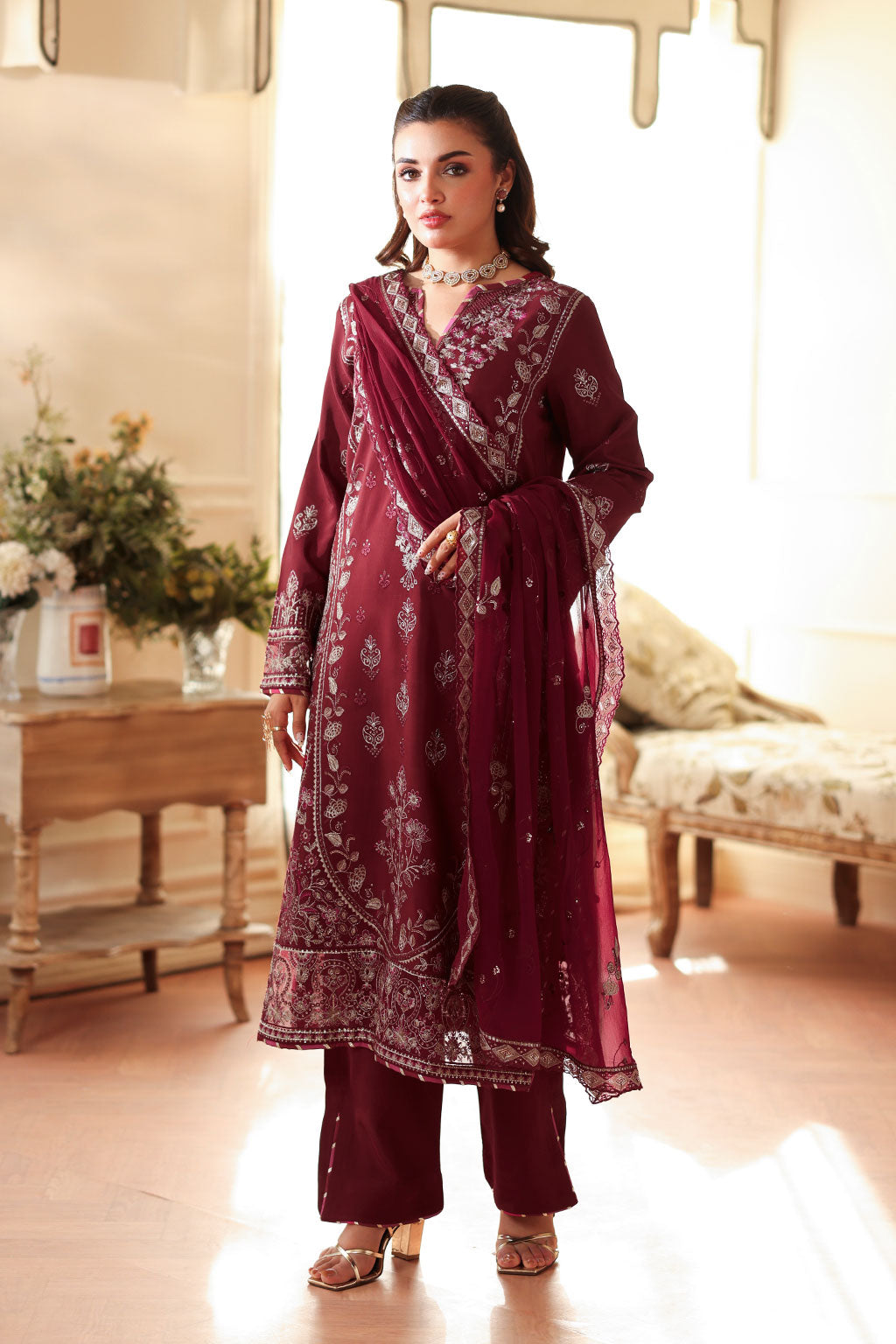 Ramsha | Aangan Luxury Raw silk | AA-203